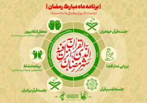 برنامههای مسجد امام هادی علیهالسلام در نیمه اول ماه رمضان 1 فهرست برنامههای نیمه ماه رمضان 1444